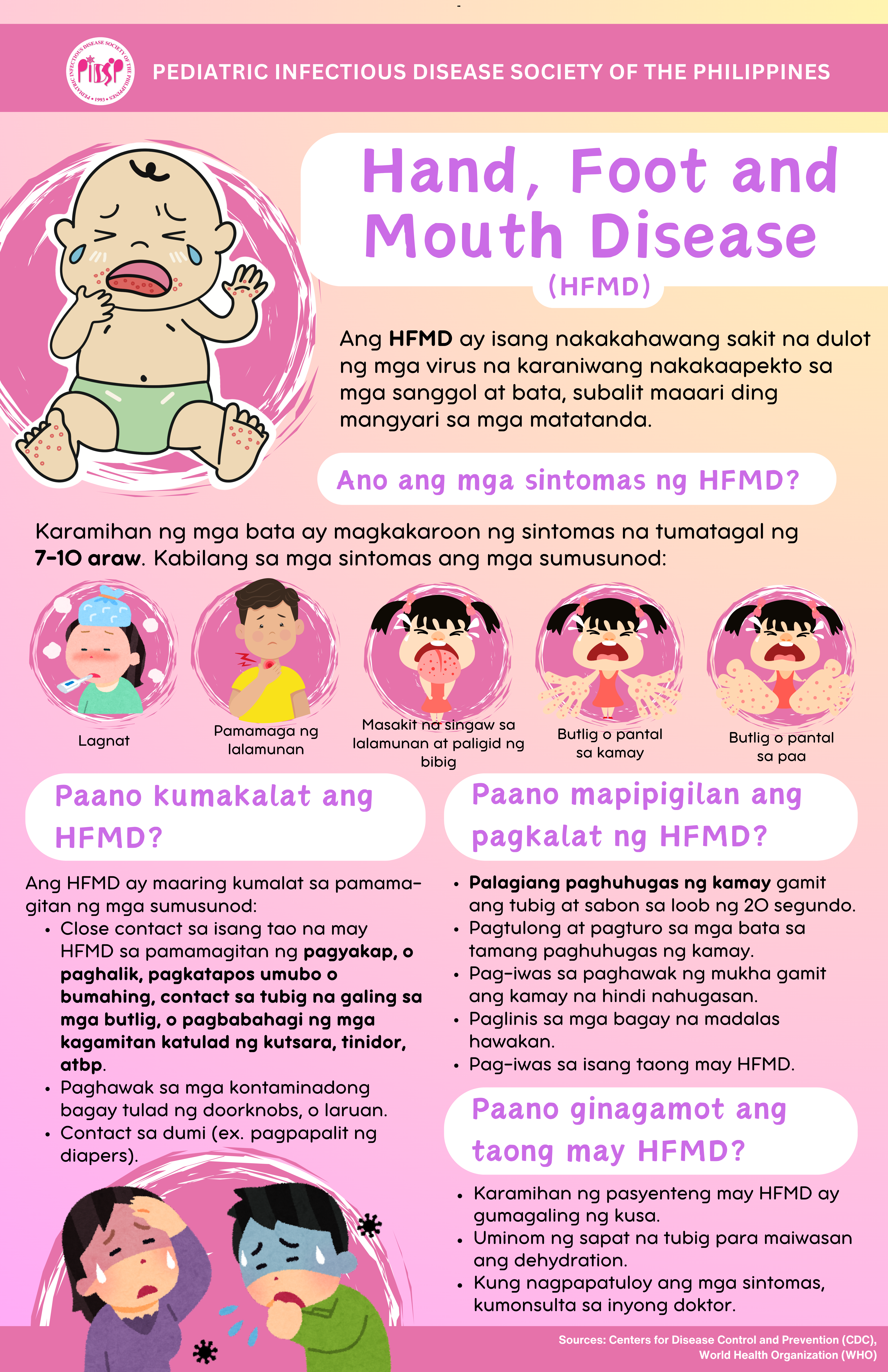 #HFMD Infographics ( English & Filipino Version )